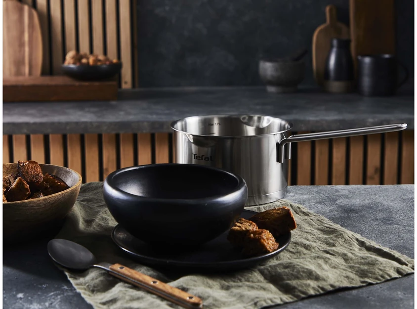 TEFAL Nordica H8522235 - Round - Nerūdijantis plienas - Nerūdijantis plienas - Ceramic - Gas - Halogen - Induction - Sealed plate - 250 °C - Glass
