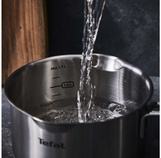 TEFAL Nordica H8522235 - Round - Nerūdijantis plienas - Nerūdijantis plienas - Ceramic - Gas - Halogen - Induction - Sealed plate - 250 °C - Glass