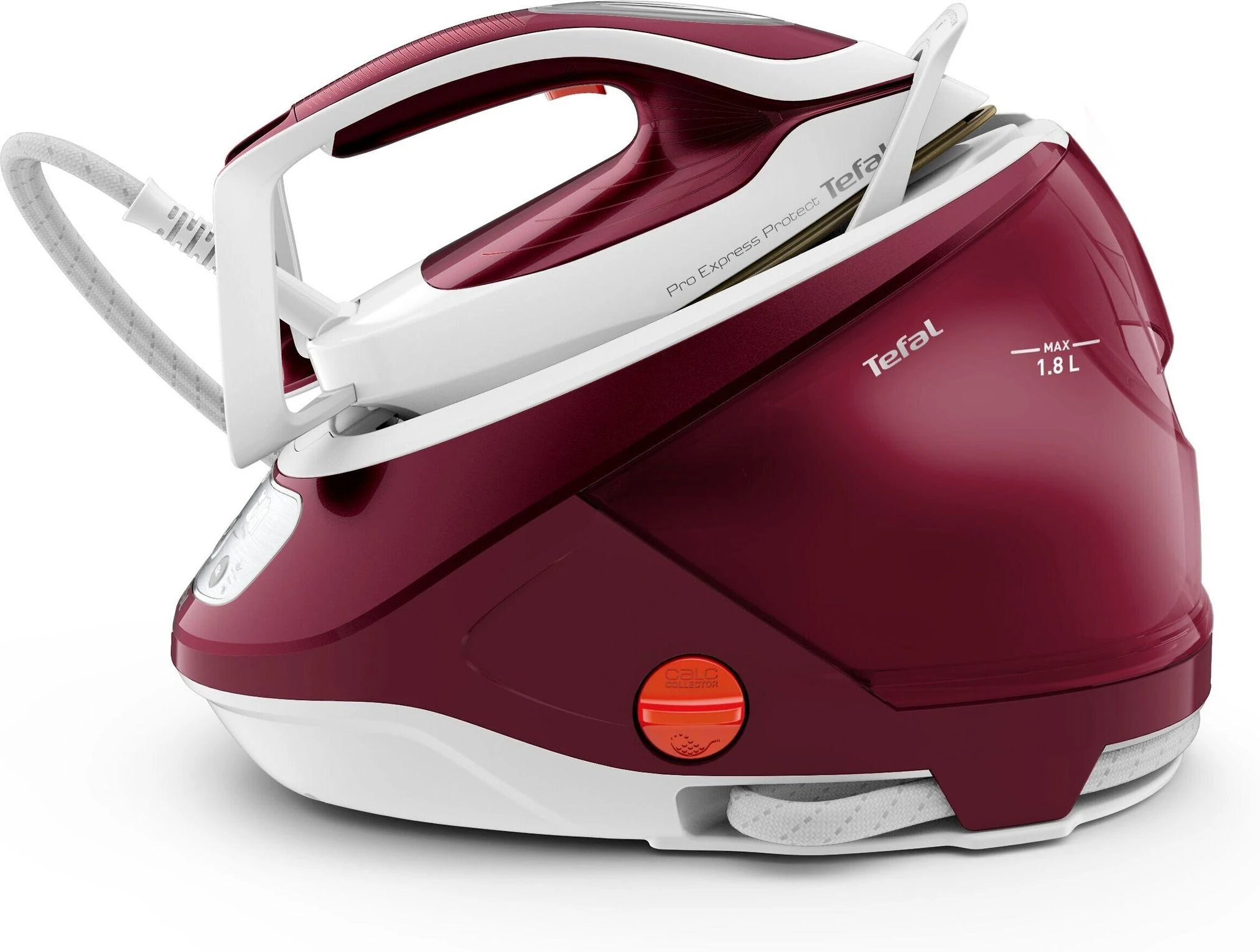 TEFAL | Lyginimo sistema Pro Express Protect | GV9220E0 | 2600 W | 1,8 l | Automatinis išjungimas | Vertikali garų funkcija | Kalkių valymo funkcija | Raudona