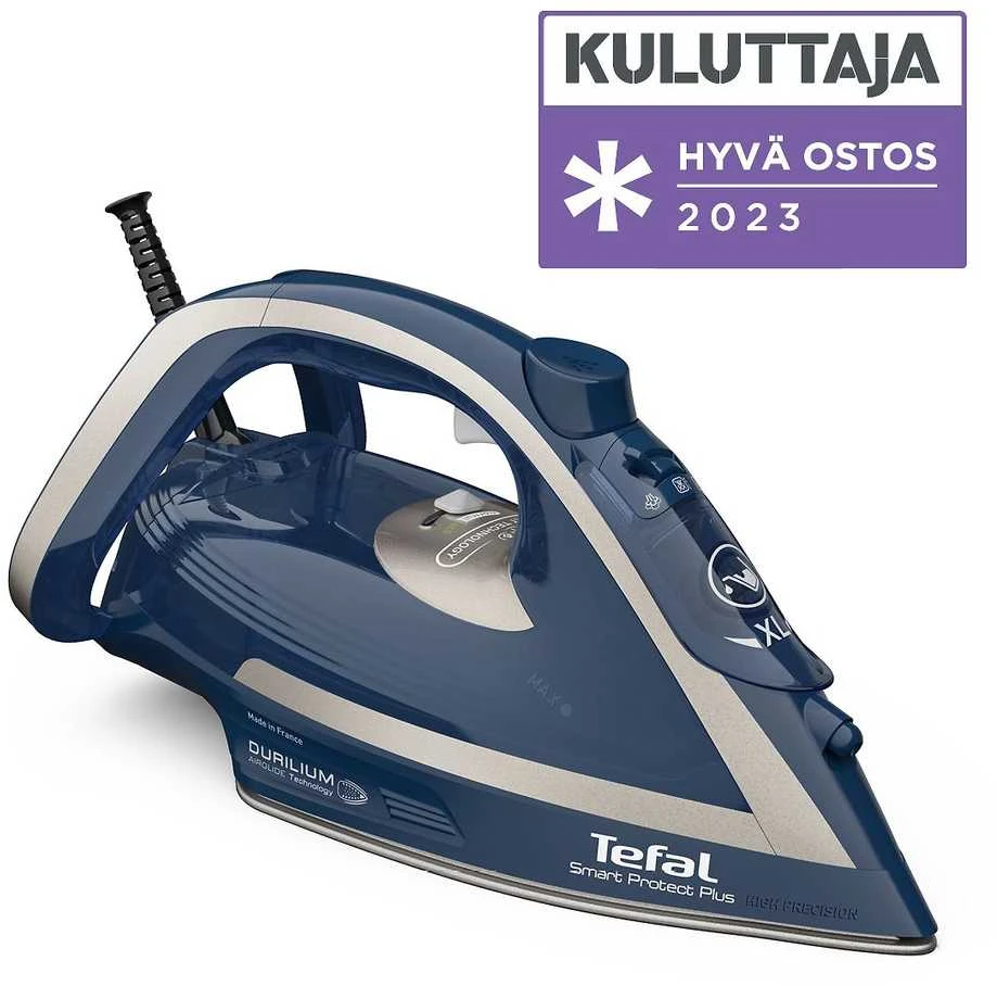 TEFAL | FV6872E0 | Garų lygintuvas | 2800 W | Vanduo tank capacity 270 ml | Continuous steam 40 g/min | Mėlyna/Sidabrinis