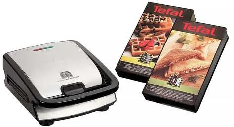 Sumuštinių ir vaflių keptuvė Tefal Snack Collection SW852D12, su 2 papildomomis plokštėmis