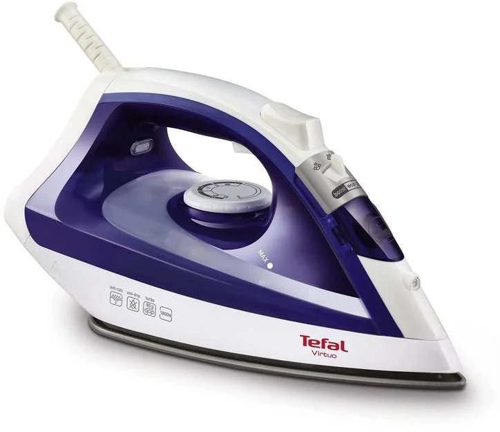 TEFAL | Garų lygintuvas | FV1711 Virtuo | Garų lygintuvas | Continuous steam 24 g/min | Steam boost performance 80 g/min | Mėlyna