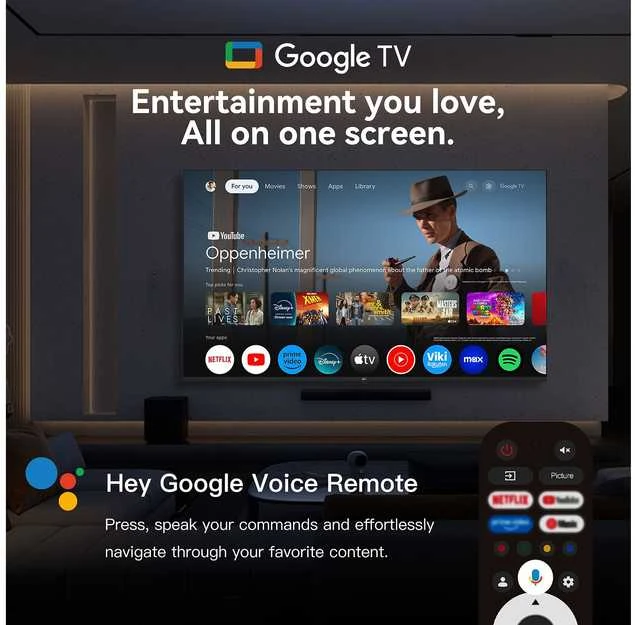 FPD 58 D900 – 4K LED „Google“ televizorius