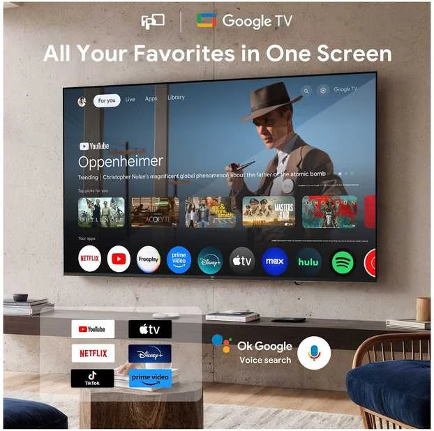 FPD 65 ML970 – 4K QD mini LED „Google“ televizorius