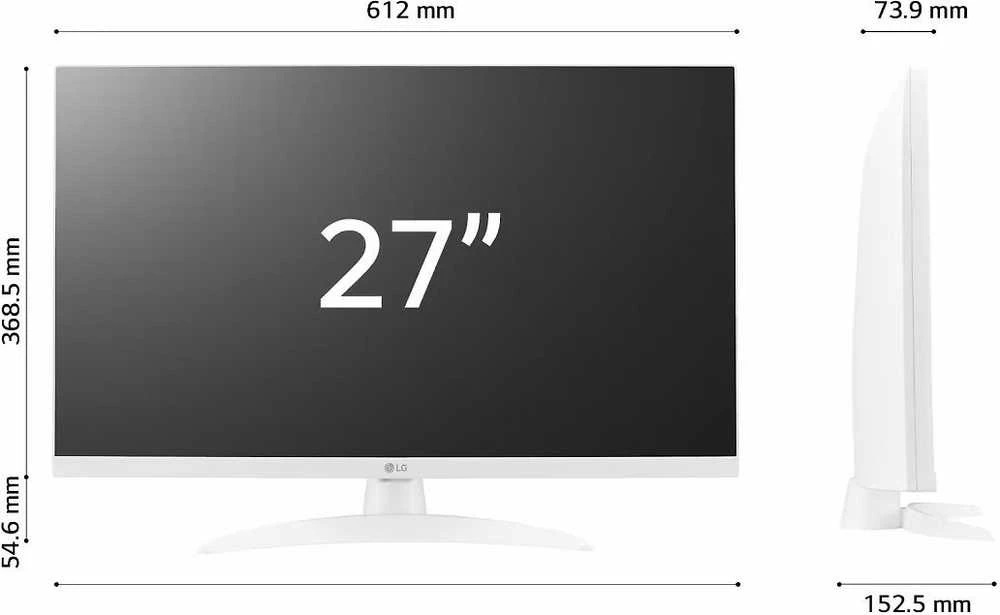Televizorius LG 27TQ615S-WZ 27 Full HD Smart LED TV