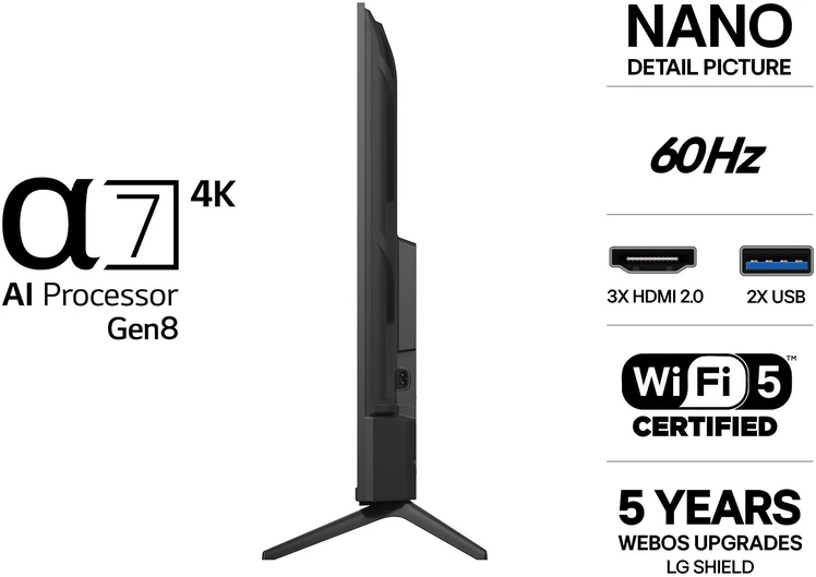 Televizorius LG 43 NU80 – 4K LED TV