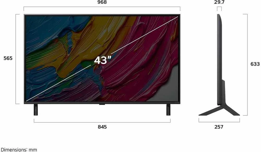 Televizorius LG 43 QNED 80 – 4K TV (2025)