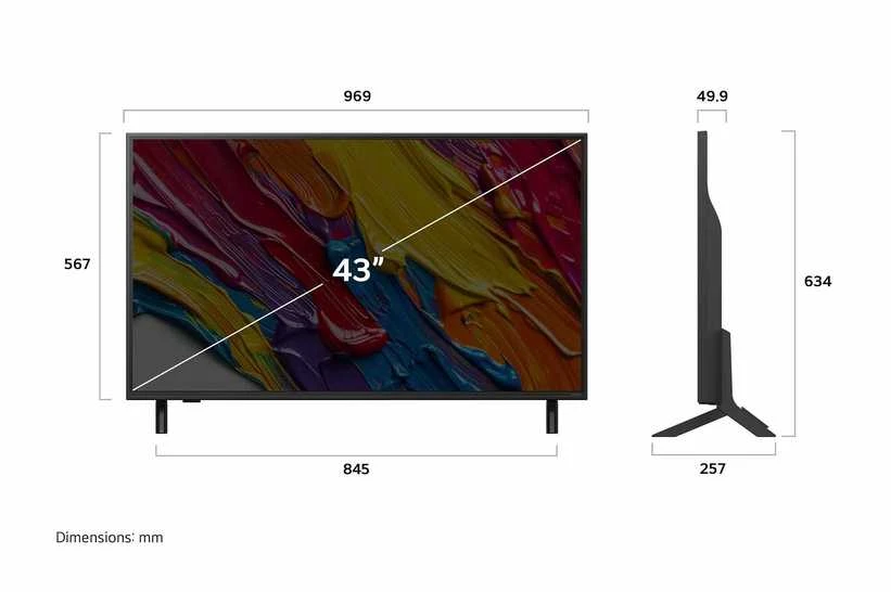 Televizorius LG 43 QNED 82 – 4K TV (2025)