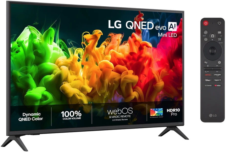 Televizorius LG 43QNED8EB3B 2026m. modelis (20 EUR nuolaidos kodas)