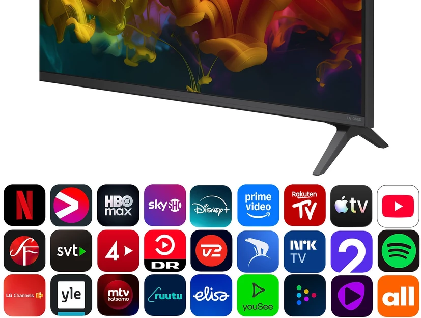 Televizorius LG 43QNED8EB3B 2026m. modelis (20 EUR nuolaidos kodas)