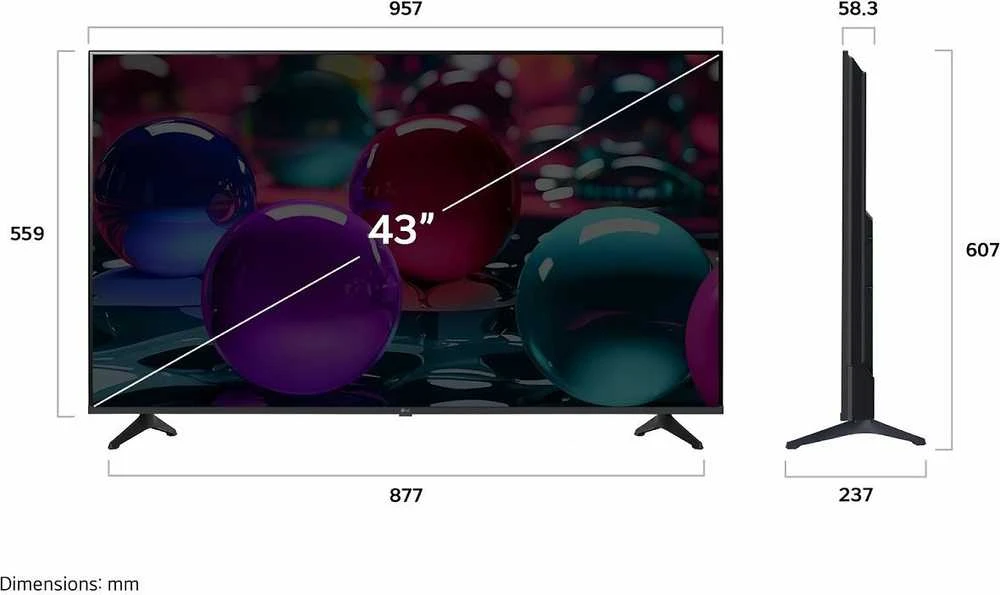 Televizorius LG 43 UA73 - 4K LED TV
