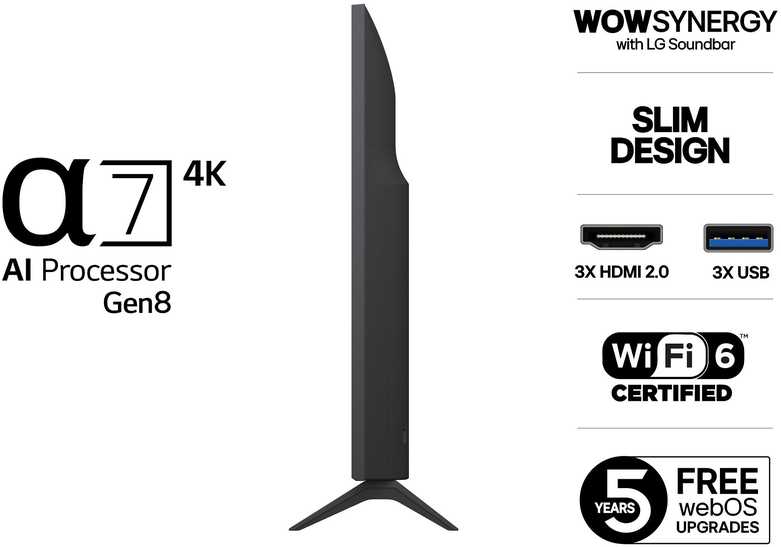 Televizorius LG 43 UA75 - 4K LED TV