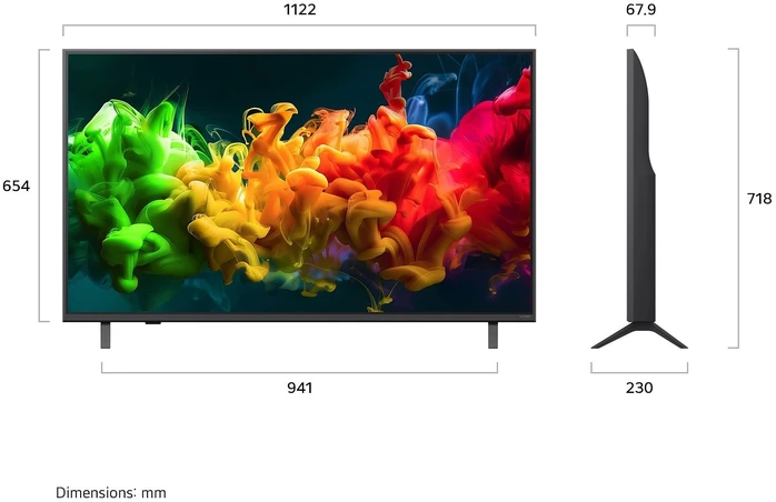 Televizorius LG 50QNED8EB3B 2026m. modelis