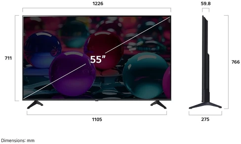 Televizorius LG 55 UA73 – 4K LED TV (API)