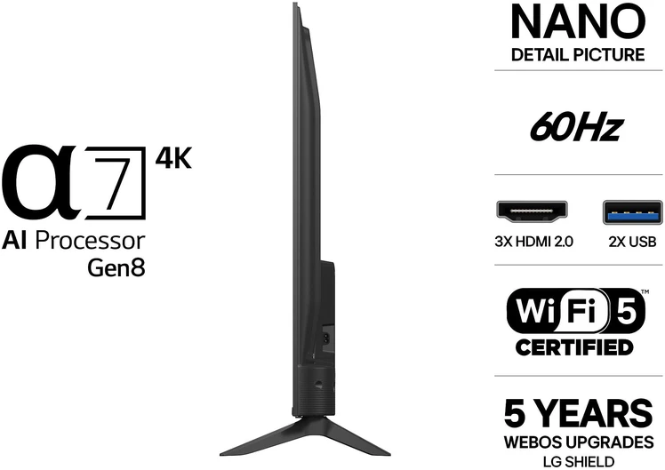 Televizorius LG 65 NU80 – 4K LED TV