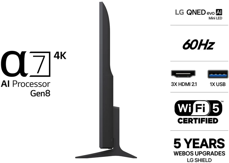 Televizorius LG 65QNED8EB3B 2026m. modelis (20 EUR nuolaidos kodas)