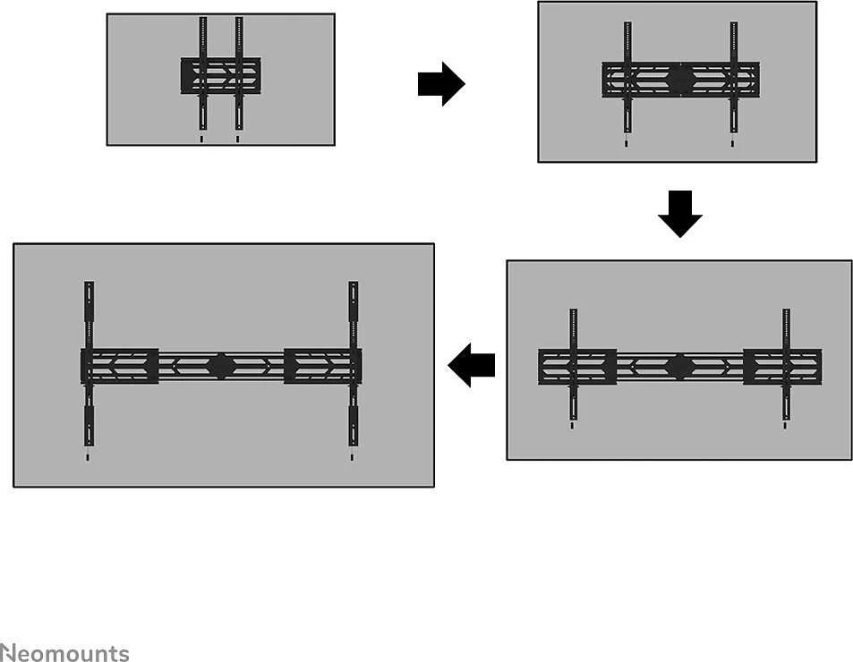 Laikiklis NEOMOUNTS SELECT SCREEN WALL MOUNT (FIXED, VESA 1500X900)