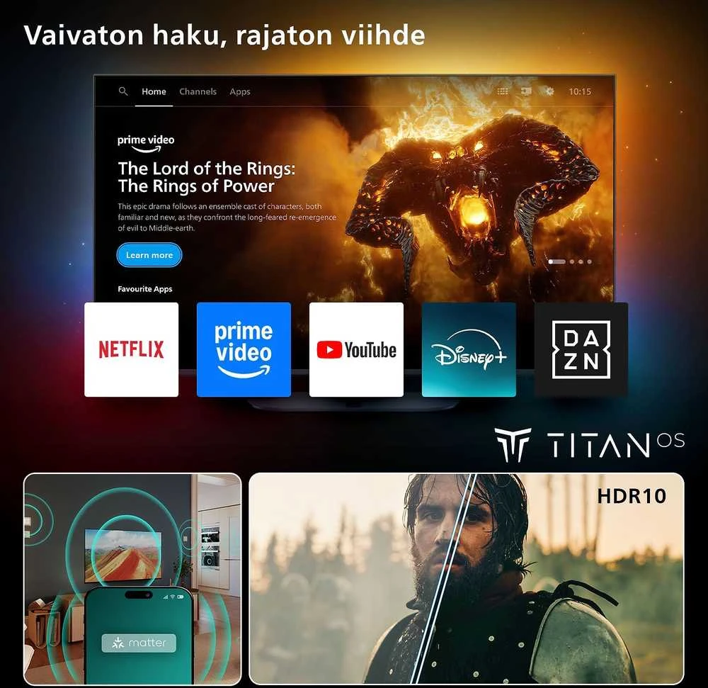 Televizorius Philips LED Full HD 32PFS6000/12, 32", Wi-Fi, Smart TV