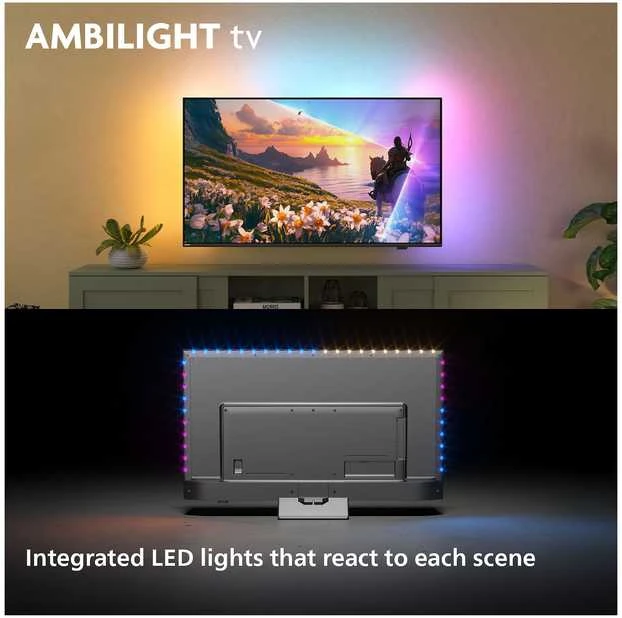 Televizorius Philips QLED 4K Ambilight 43PUS8600/12 | 43" |120 Hz | TITAN OS
