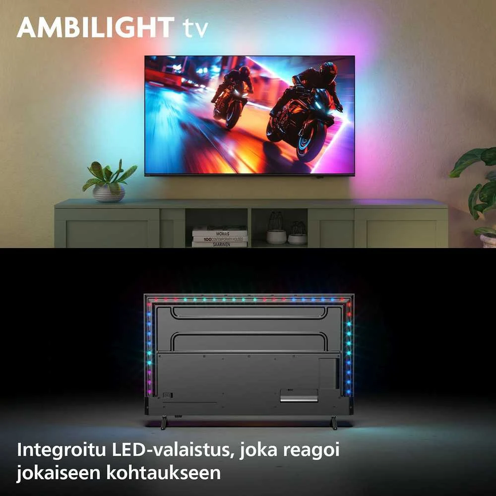 „Philips 55MLED910/12“ 139 cm 55 colių 4K miniLED „Ambilight“ išmanusis televizorius
