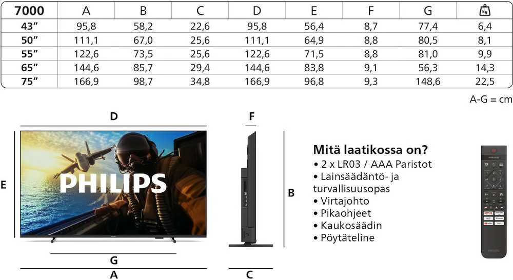 Philips 7000 series 65PUS7000/12 TV 165.1 cm (65") 4K Ultra HD Smart TV Wi-Fi Juodas