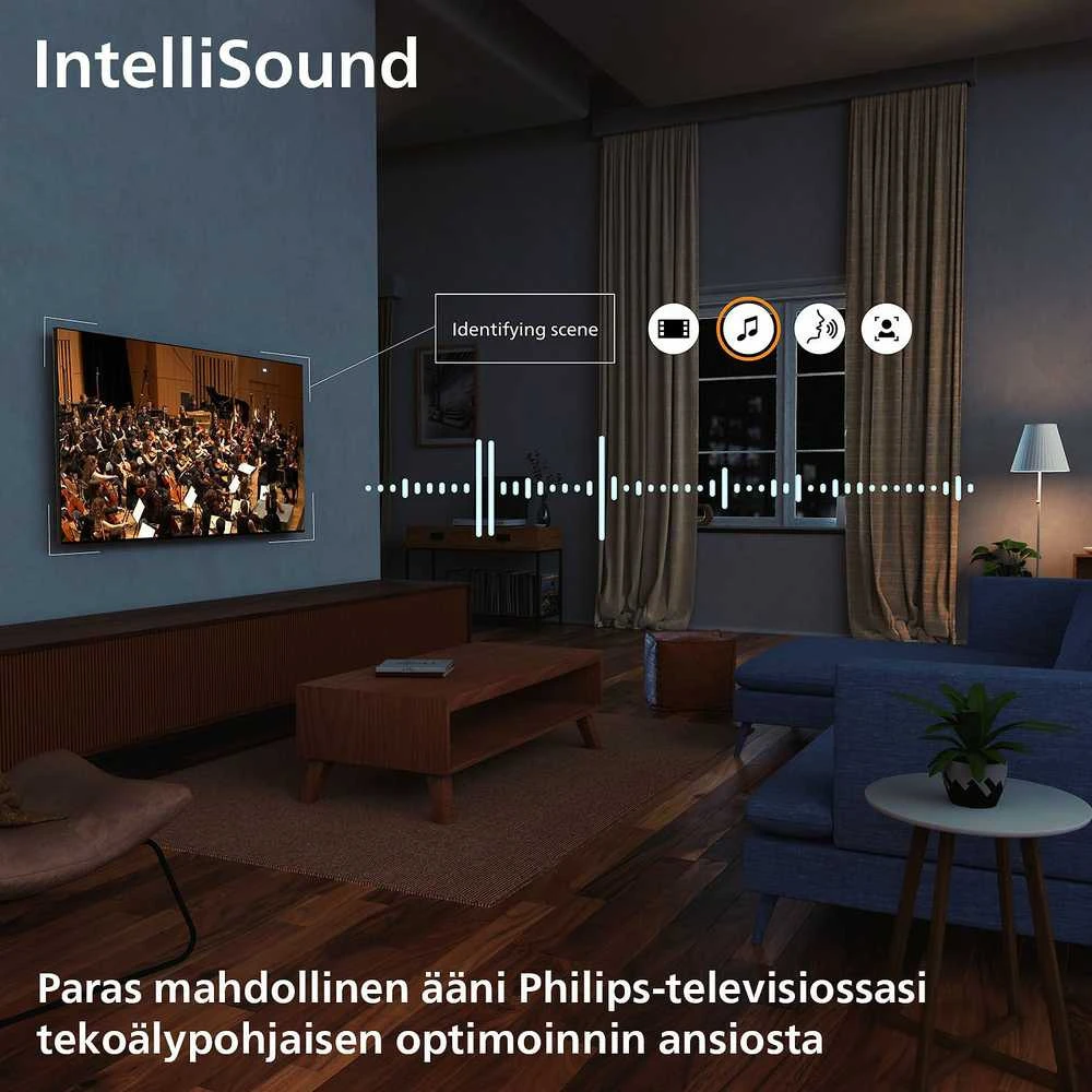 Philips 7000 series 65PUS7000/12 TV 165.1 cm (65") 4K Ultra HD Smart TV Wi-Fi Juodas