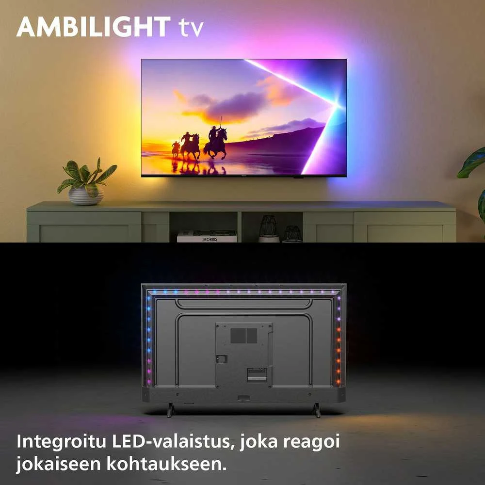 „Philips 65 PUS8550“ – 4K QLED „Ambilight“ televizorius
