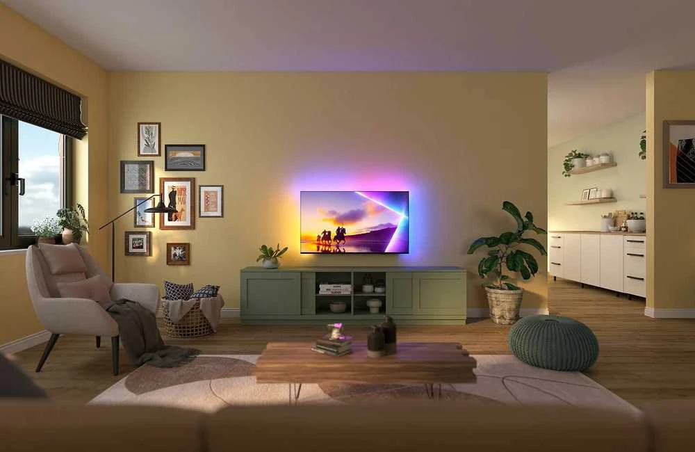 „Philips 85 PUS8500“ – 4K QLED „Ambilight“ televizorius
