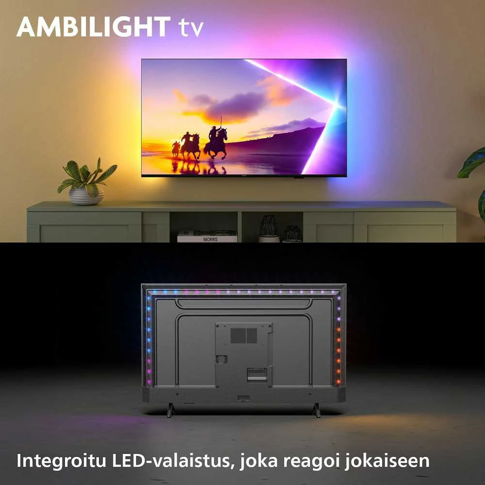 „Philips 85 PUS8500“ – 4K QLED „Ambilight“ televizorius