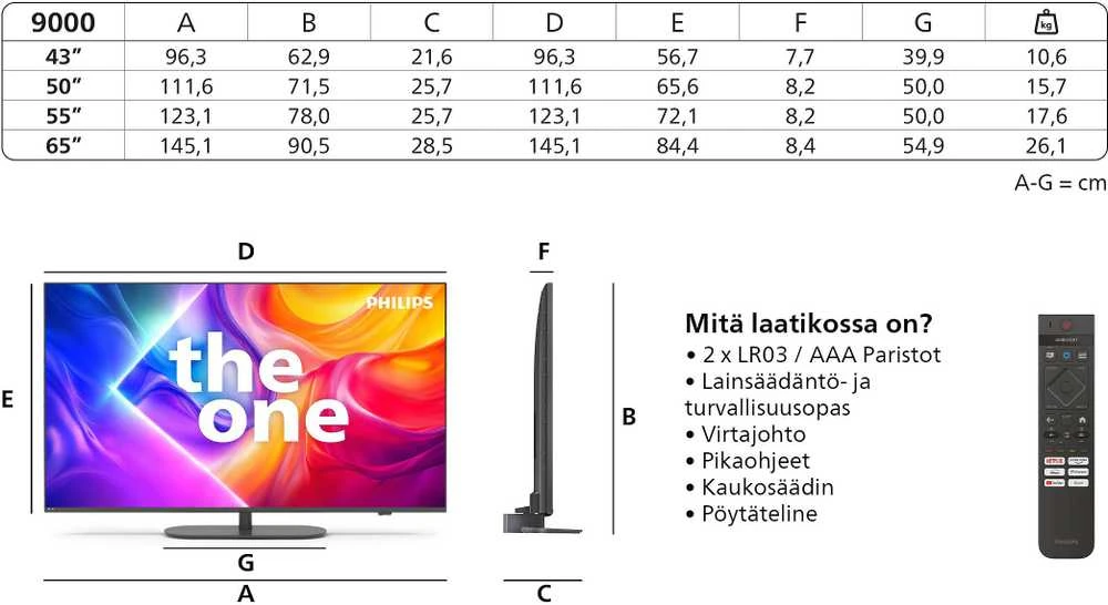 „Philips The One 43 PUS9000“ – 4K QLED „Ambilight“ televizorius