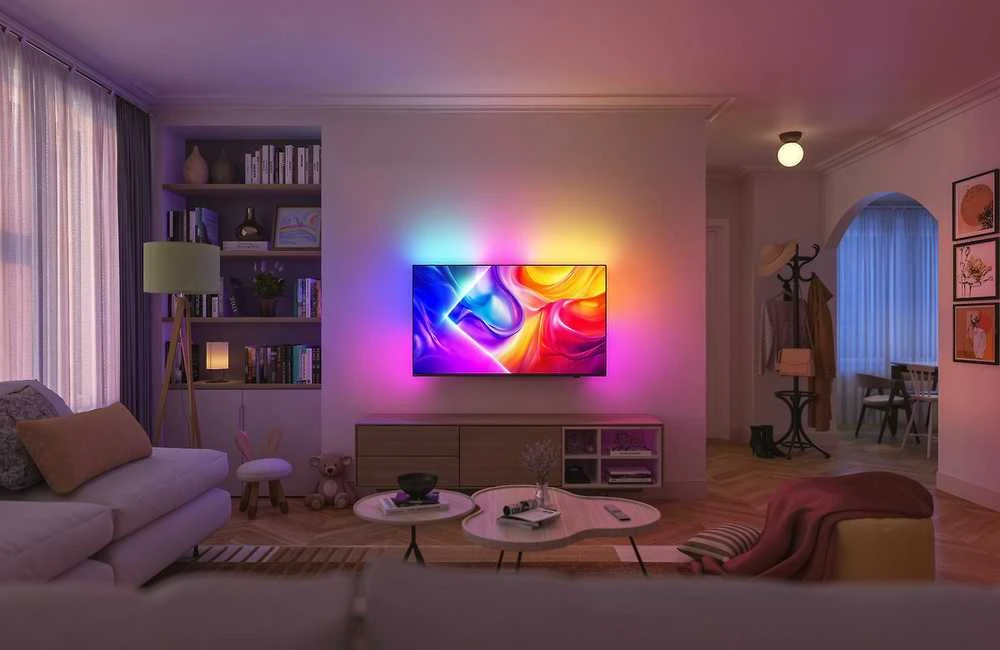 „Philips 65PUS9000/12“ televizorius, 164 cm (65 colių) įstrižainės, su „The One 4K Ambilight QLED“ technologija