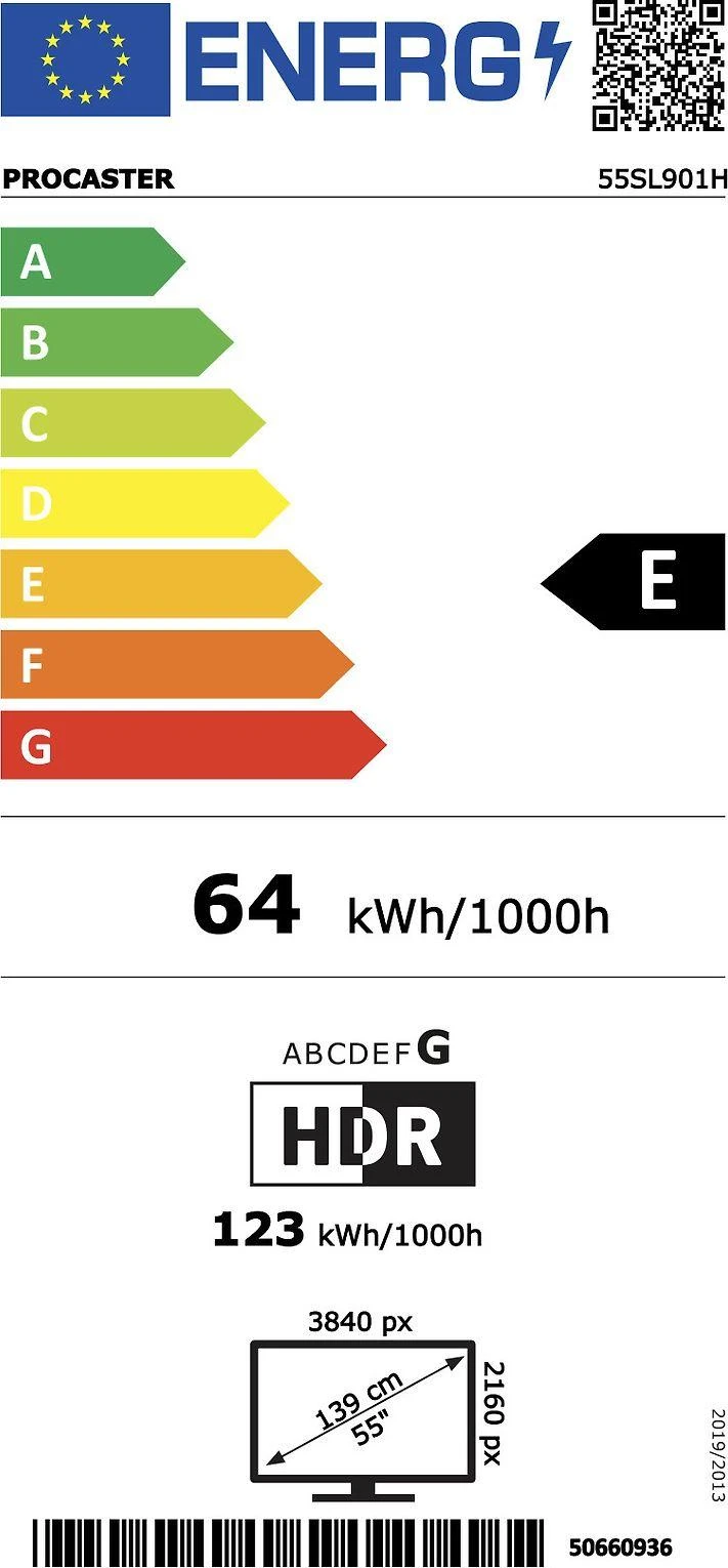 ProCaster 55SL901H 55 4K Android LED televizorius
