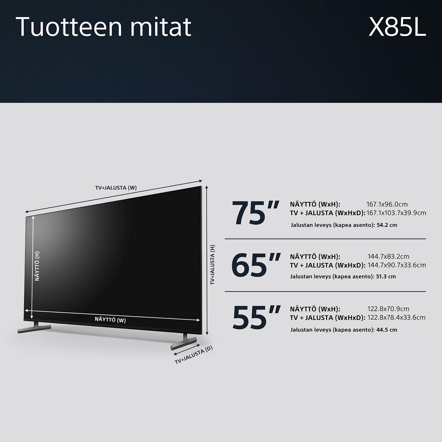 Sony Corporation SONY KD75X85LAEP LCD televizorius