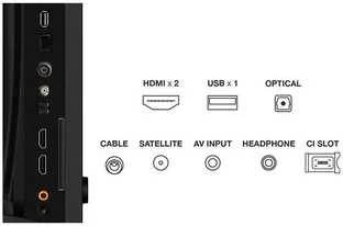 TCL 32V4C TV 81.3 cm (32") HD Smart TV Wi-Fi Juodas