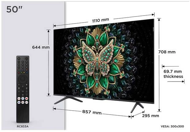 Televizorius TCL 50C6K