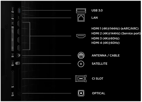 TCL 55 A400 Pro – 4K QD mini LED „Google“ televizorius