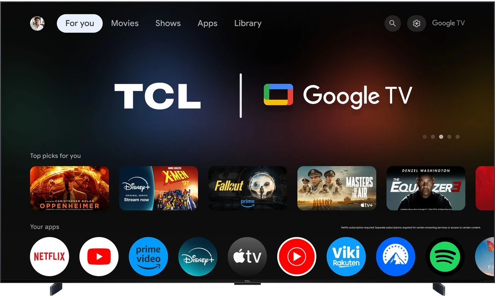 Televizorius TCL 98 C7L – 4K SQD Mini-LED Google TV