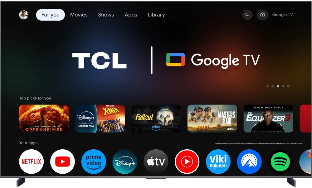 Televizorius TCL 98C8L Mini LED 98'' 4K Ultra HD Google TV