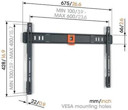 Laikiklis Vogels TVM 1605 fixed large Wandhalterung