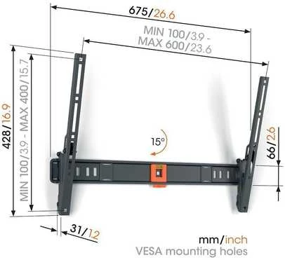 Laikiklis Vogels TVM 1615 Tilt large Wandhalterung
