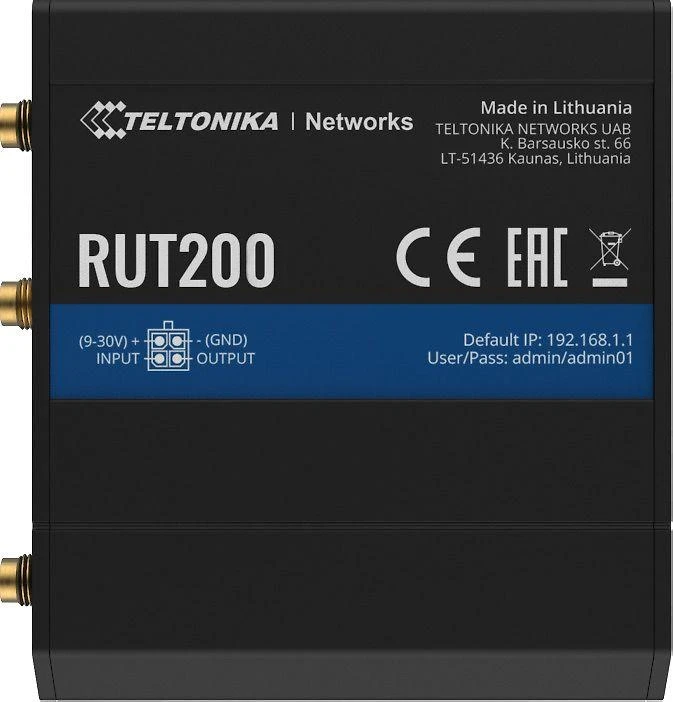 Teltonika RUT200 Pramoninis mobilaus ryšio maršrutizatorius