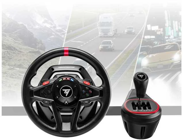 Thrustmaster T128 Shifter Pack vairas su pedalais ir pavarų svirtimi | XBOX,PC