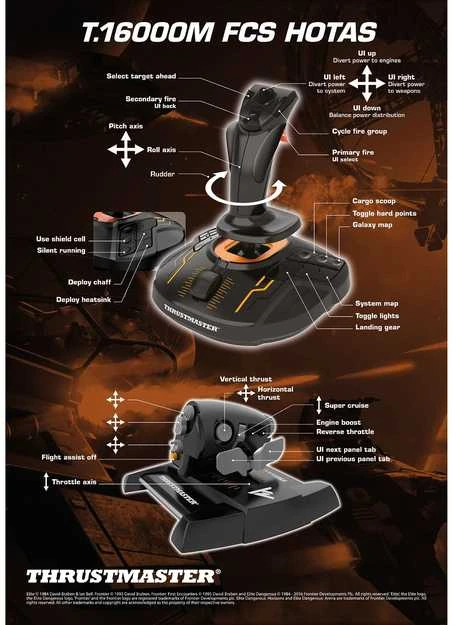 JOYSTICK T.16000M FCS HOTAS/2960778 THRUSTMASTER