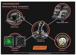 Vairalazdė Thrustmaster T.16000M FCS, juoda