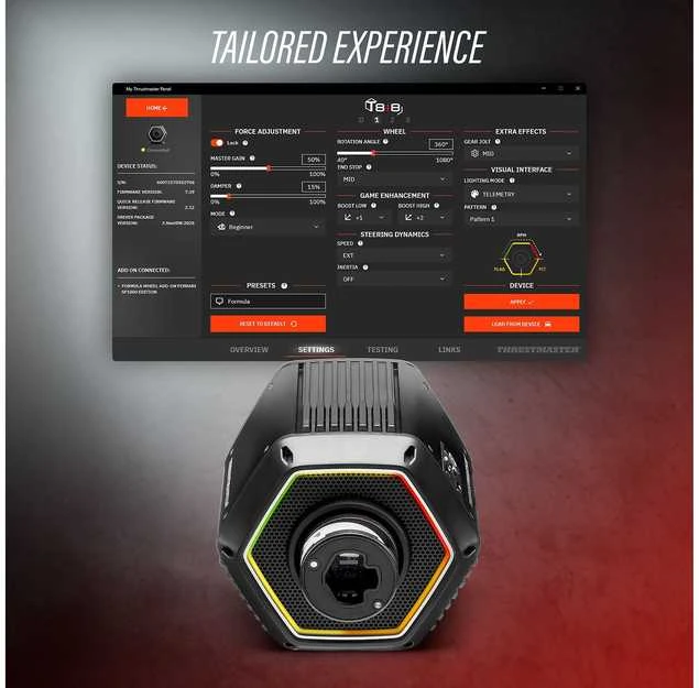 Thrustmaster T818 Servo Base | Juodas Edition