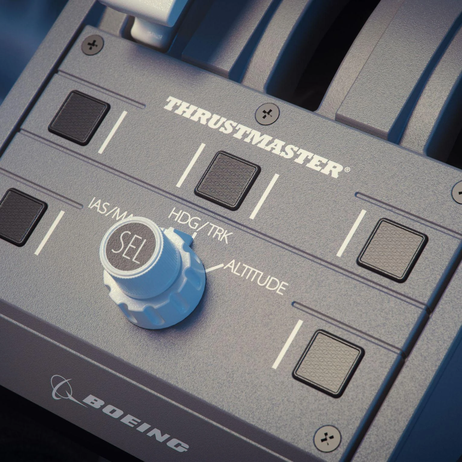 Žaidimų valdiklis Thrustmaster Joystick TCA quandrant boeing/edition, Pilkos spalvos