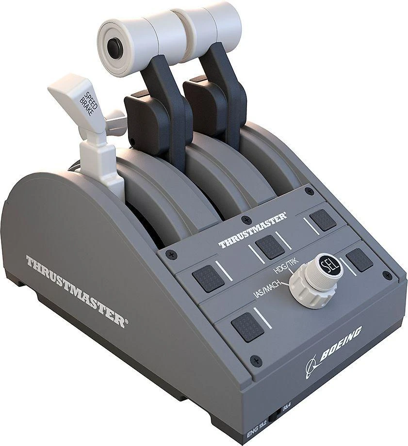 Žaidimų valdiklis Thrustmaster Joystick TCA quandrant boeing/edition, Pilkos spalvos