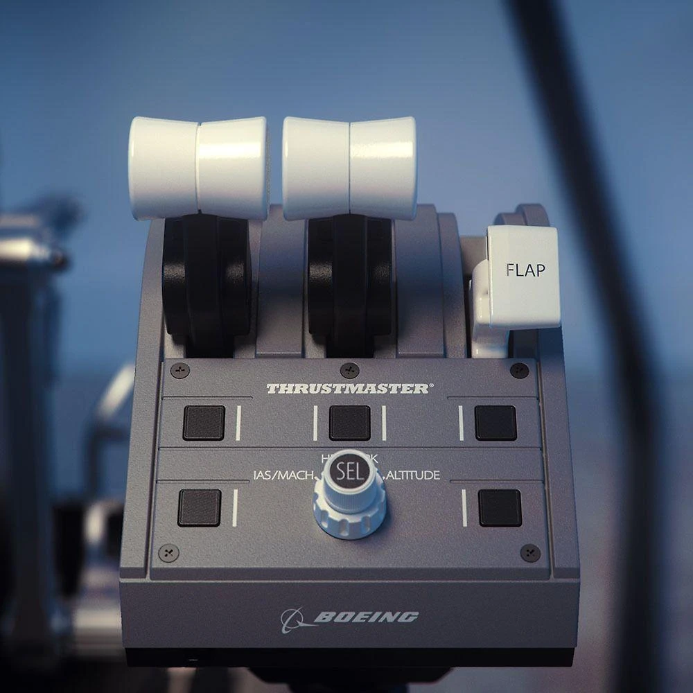 Žaidimų valdiklis Thrustmaster Joystick TCA quandrant boeing/edition, Pilkos spalvos