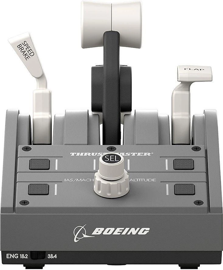 Žaidimų valdiklis Thrustmaster Joystick TCA quandrant boeing/edition, Pilkos spalvos