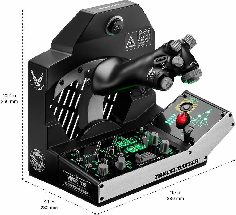 Thrustmaster Viper Mission Pack pasaulinė versija | Thrustmaster | Viper TQS misijos paketas | Juodas | Droselis